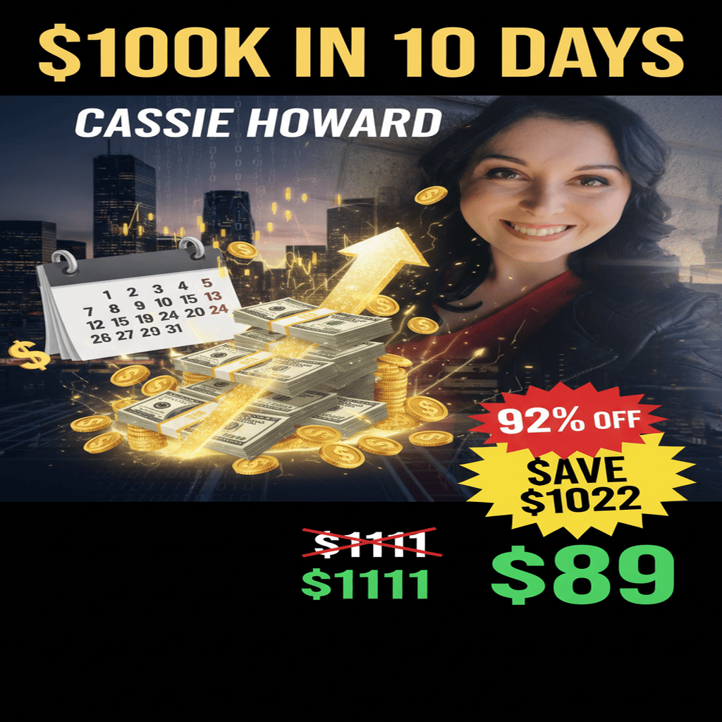 $100K in 10 Days - Complete Course at Best Price 2025 by Cassie Howard