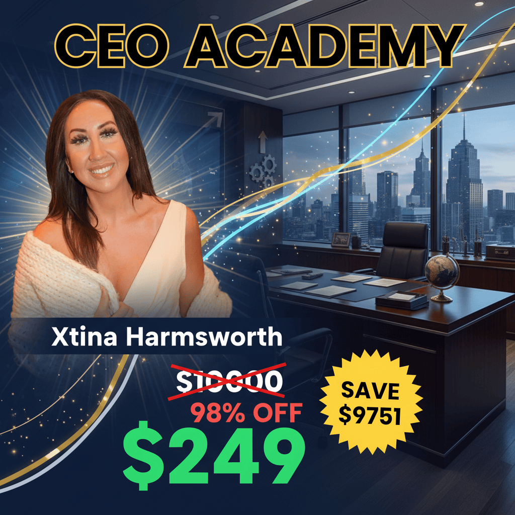 CEO Academy - Complete Course at Best Price 2025 by Xtina Harmsworth