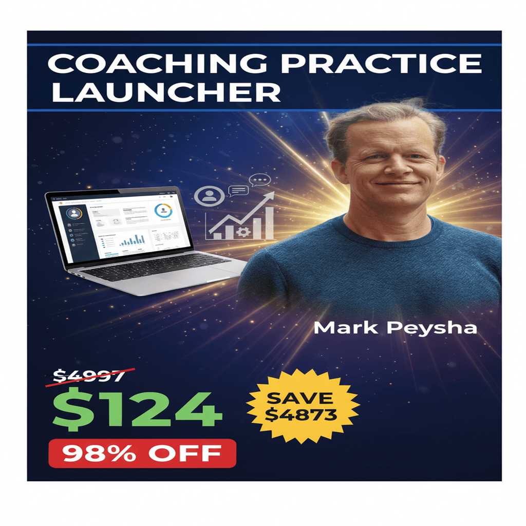Coaching Practice Launcher - Complete Course at Best Price 2025 by Mark Peysha