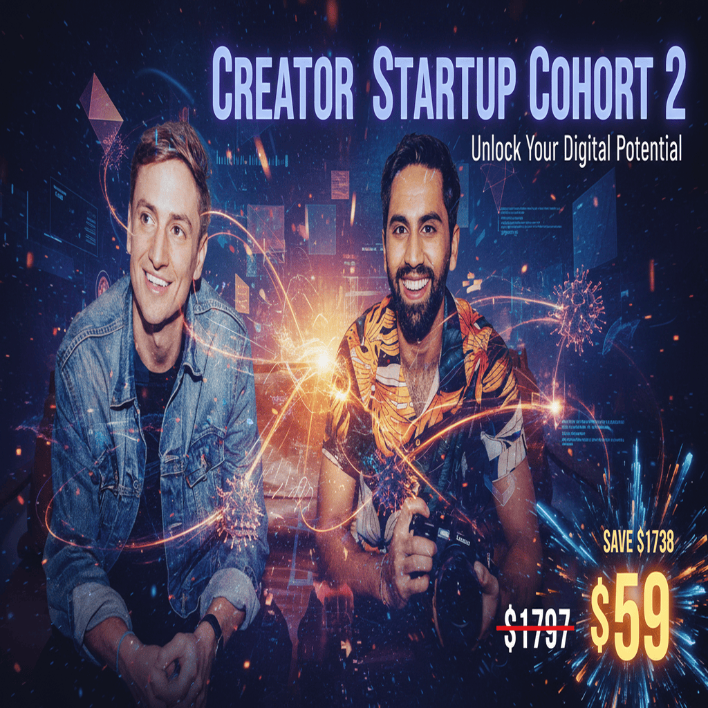 Creator Startup Cohort 2 - Complete Course at Best Price 2025 by Colin And Samir Concept