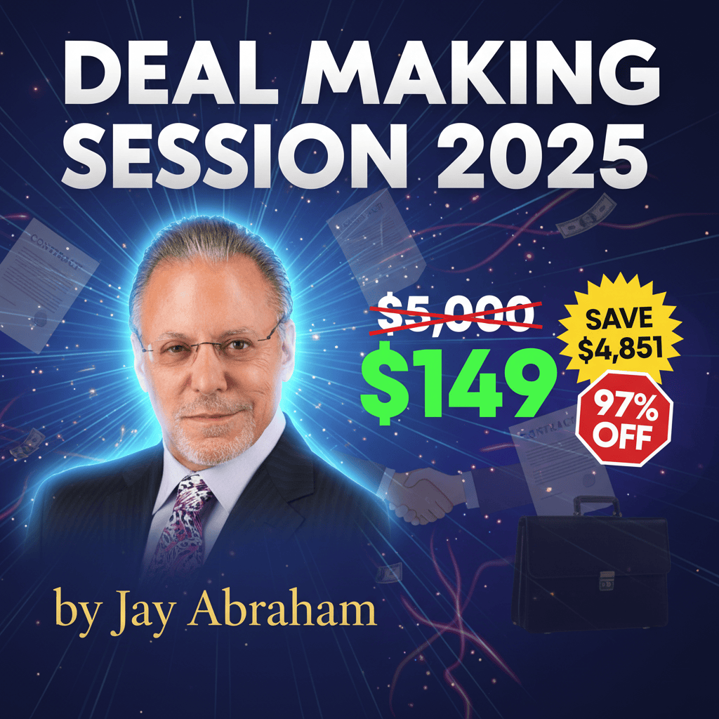 Deal Making Session 2025 - Complete Course at Best Price 2025 by Jay Abraham