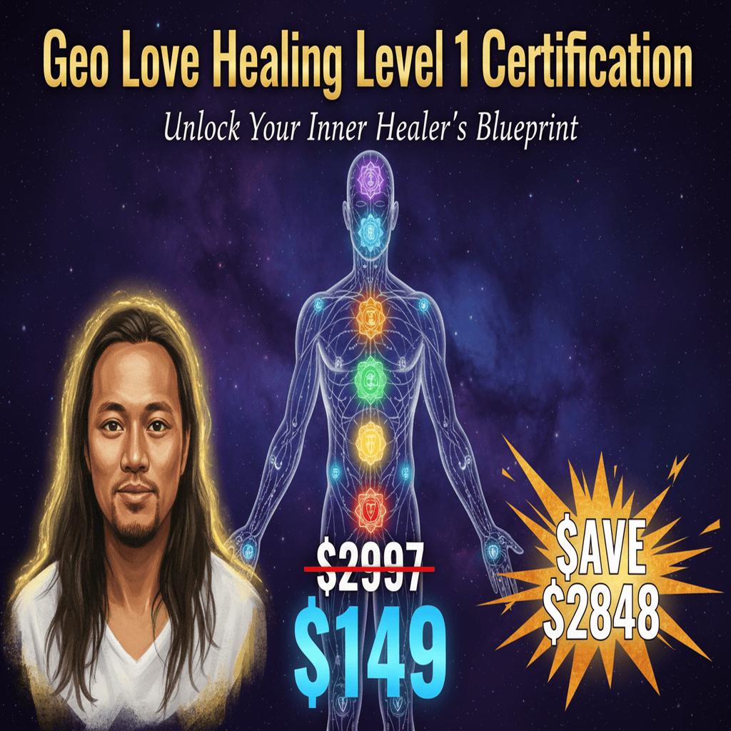 Geo Love Healing Level 1 Certification - Complete Course at Best Price 2025 by Spiritual Activator Oliver Nino Concept