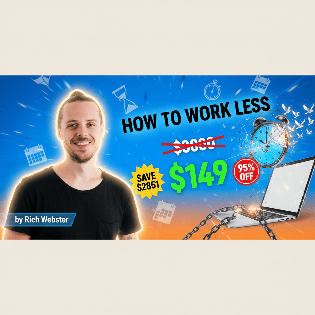 How To Work Less - Complete Course at Best Price 2025 by Rich Webster