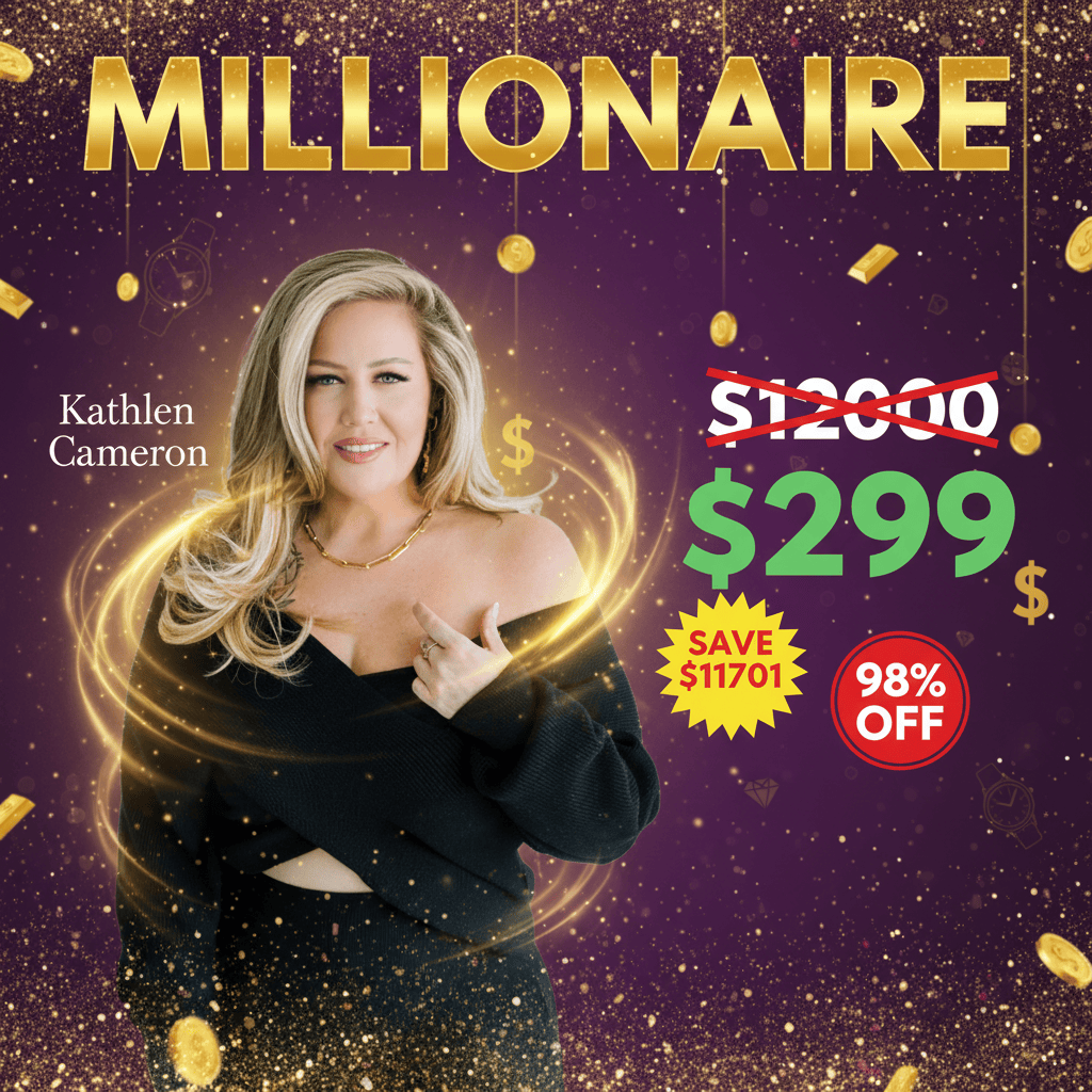 Millionaire - Complete Course at Best Price 2025 by Kathleen Cameron