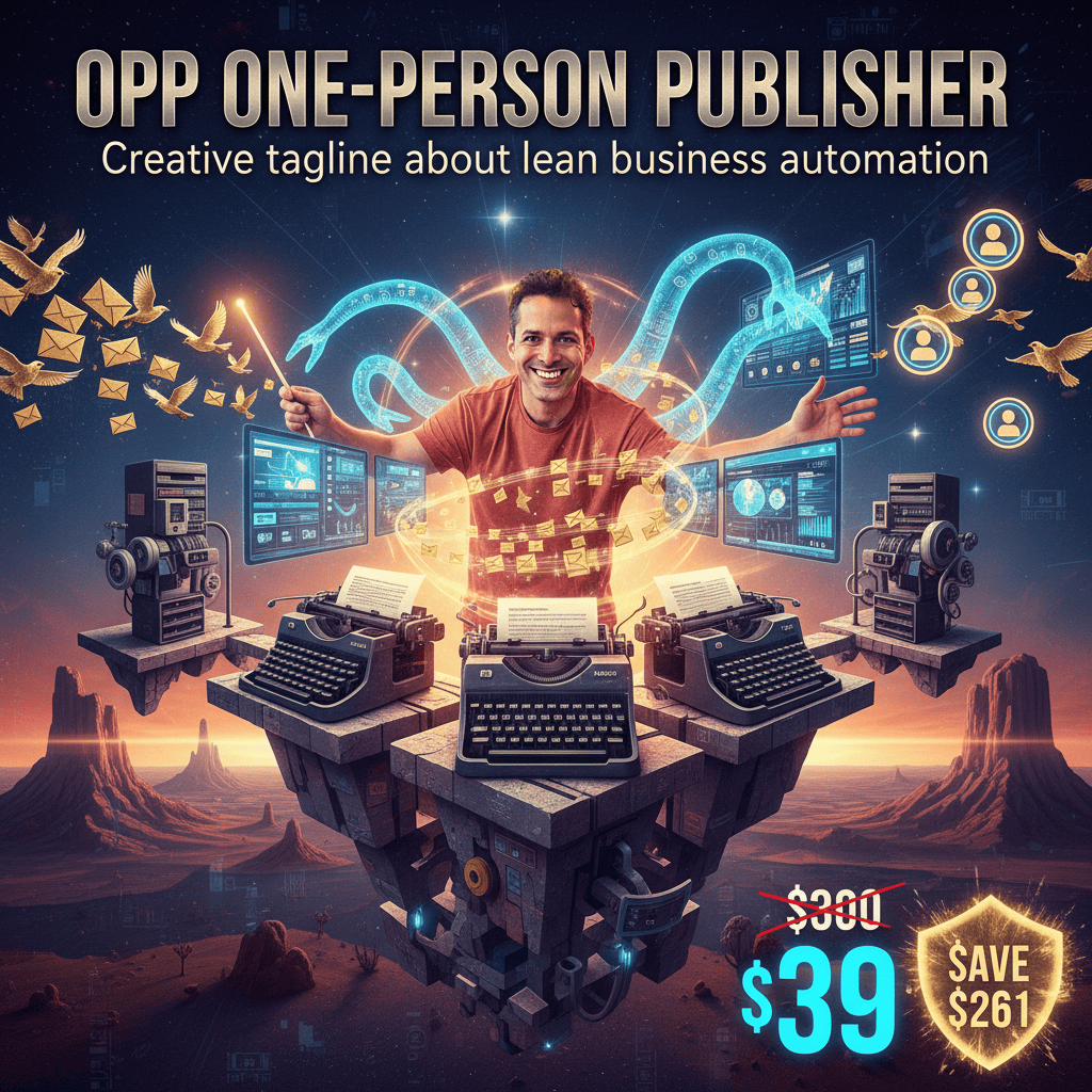 OPP One-Person Publisher - Complete Course at Best Price 2025 by Ryan Lee Concept