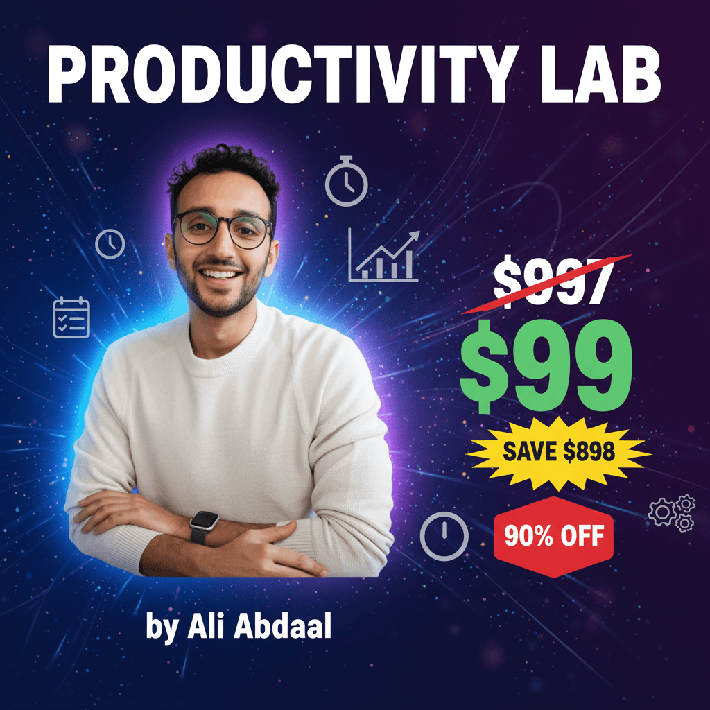 Productivity Lab - Complete Course at Best Price 2025 by Ali Abdaal