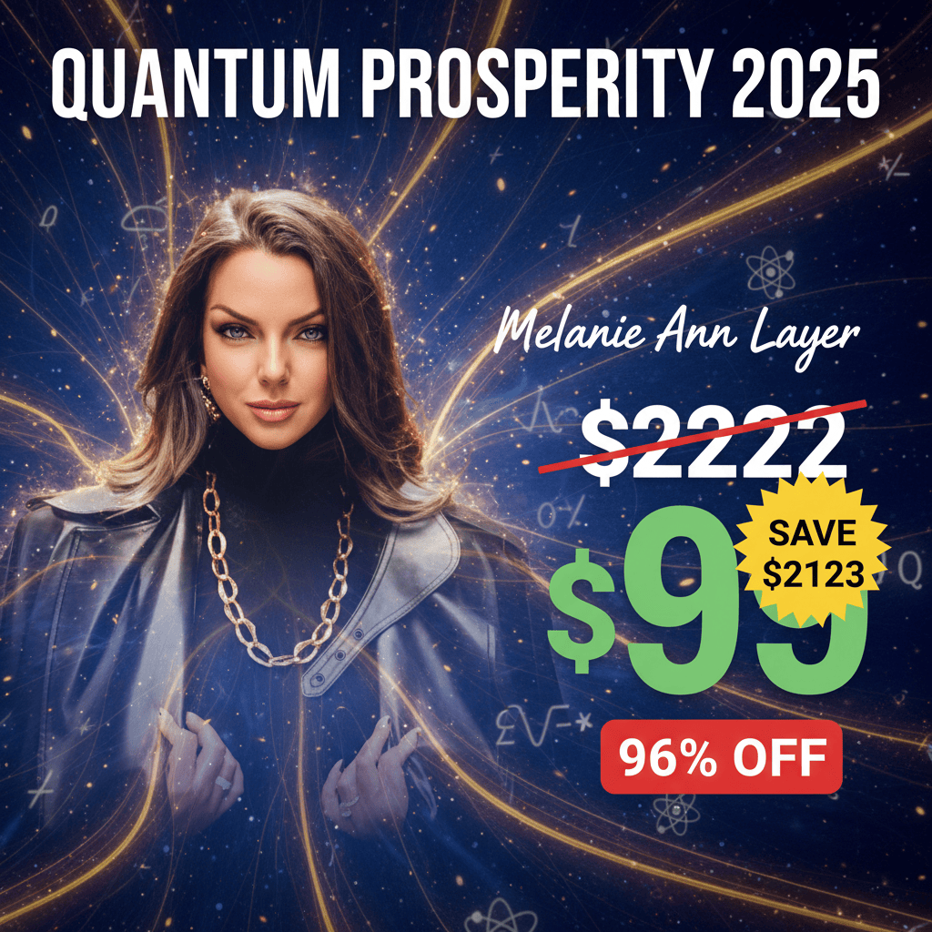Quantum Prosperity 2025 - Complete Course at Best Price 2025 by Melanie Ann Layer