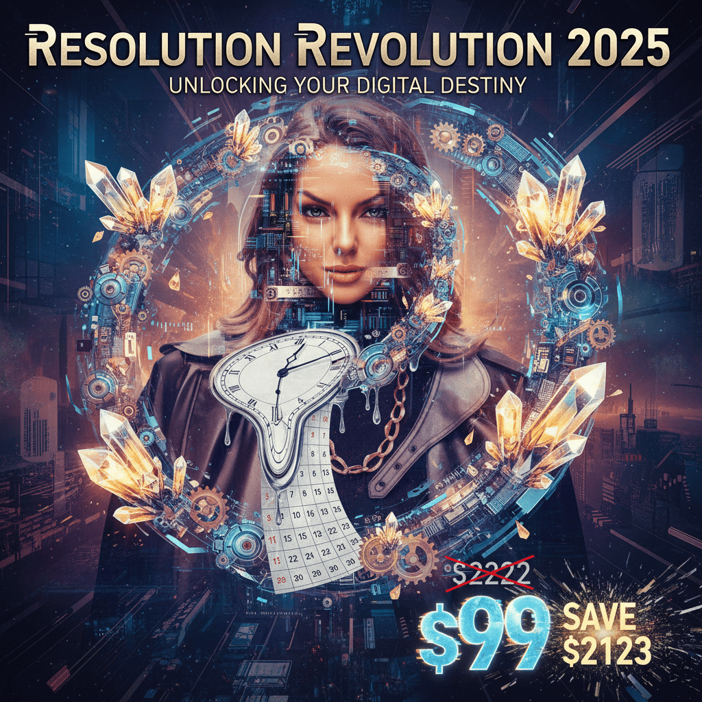 Resolution Revolution 2025 - Complete Course at Best Price 2025 by Melanie Ann Layer Concept