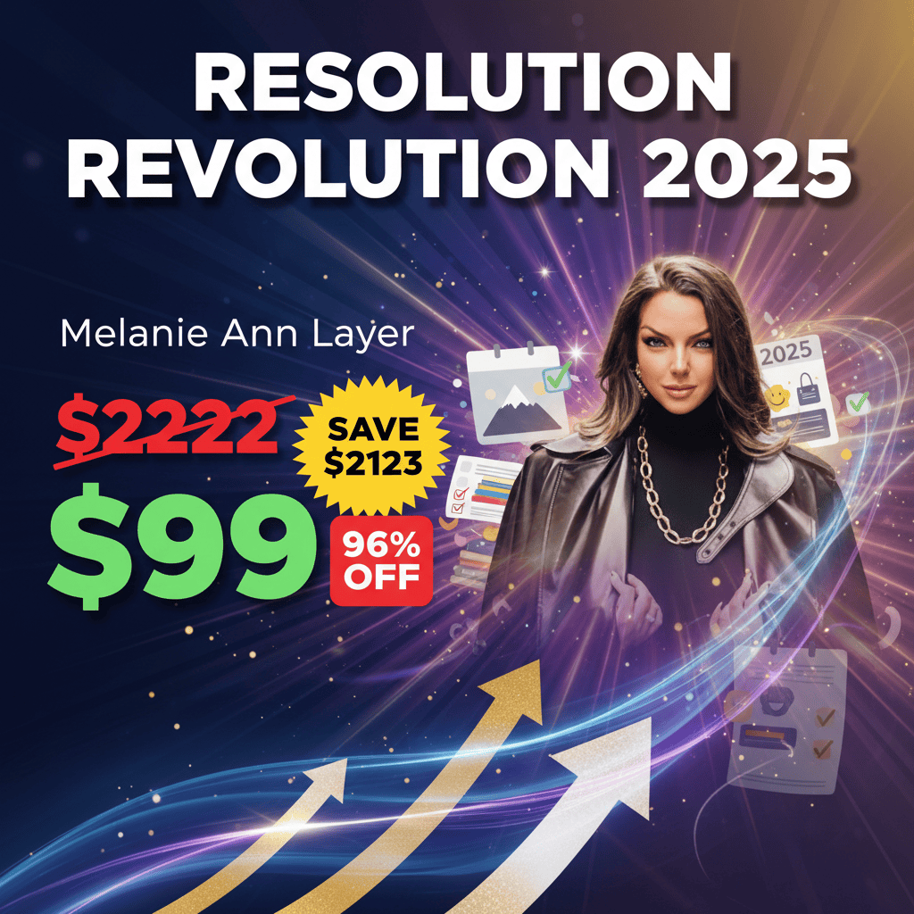 Resolution Revolution 2025 - Complete Course at Best Price 2025 by Melanie Ann Layer