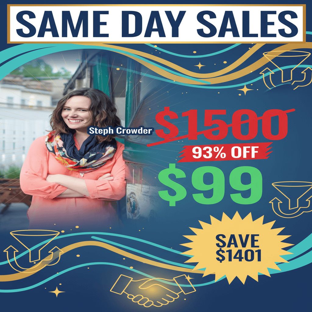 Same Day Sales - Complete Course at Best Price 2025 by Steph Crowder