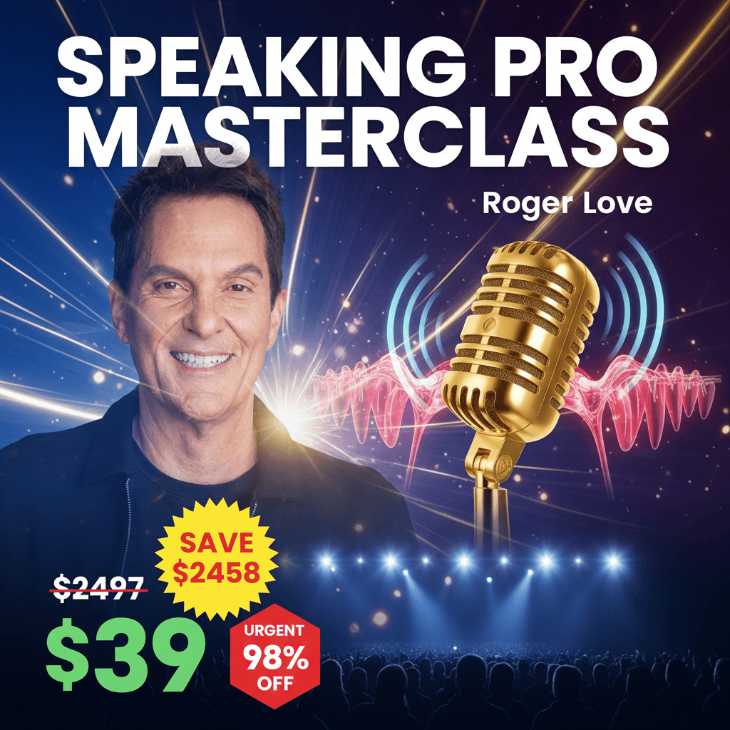 Speaking Pro Masterclass - Complete Course at Best Price 2025 by Roger Love
