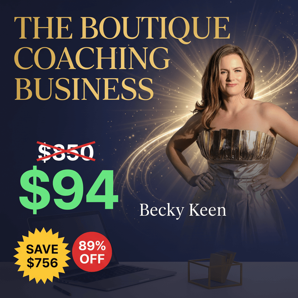 The Boutique Coaching Business - Complete Course at Best Price 2025 by Becky Keen