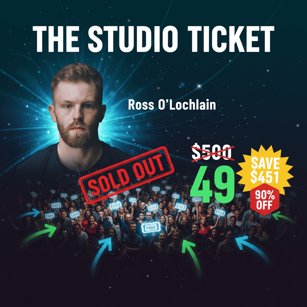 The Studio Ticket - Complete Course at Best Price 2025 by Ross Olochlainn