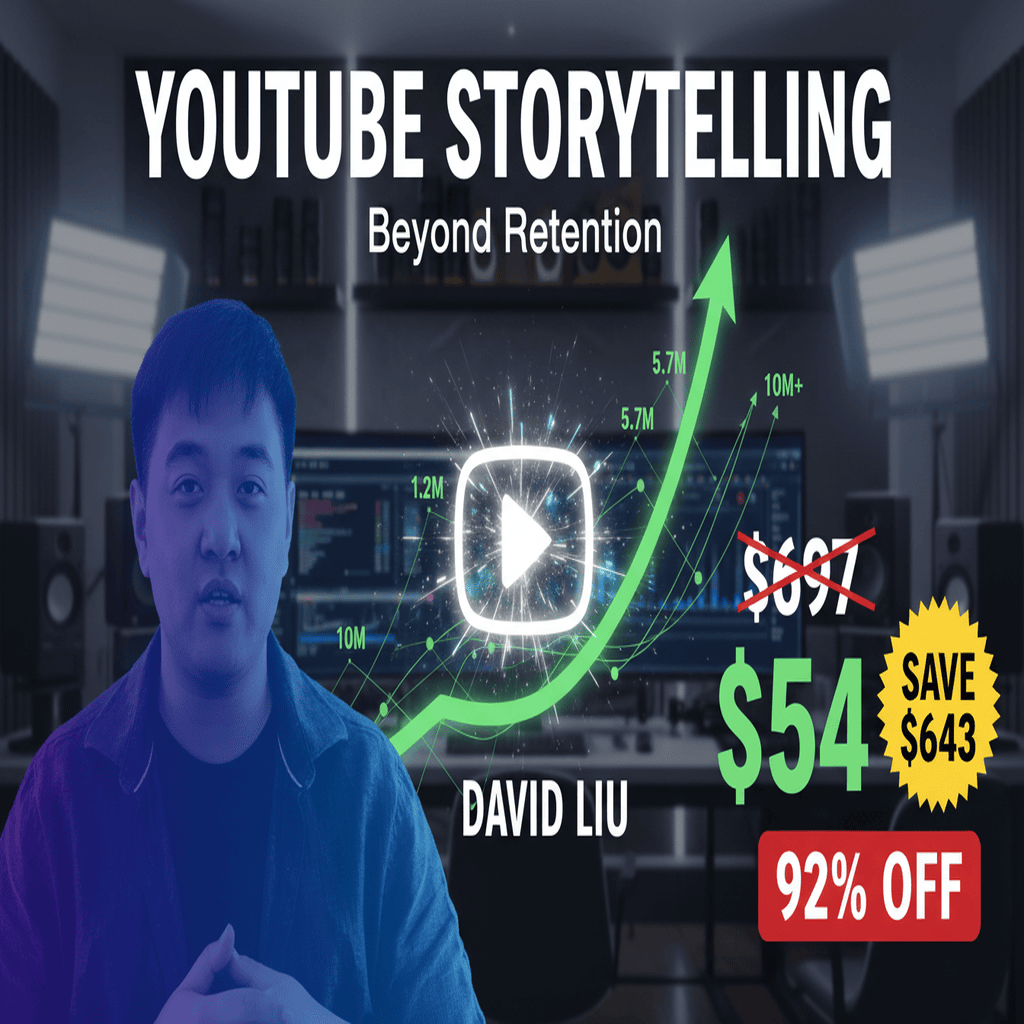 YouTube Storytelling Beyond Retention by David Liu: Complete Course at Best Price